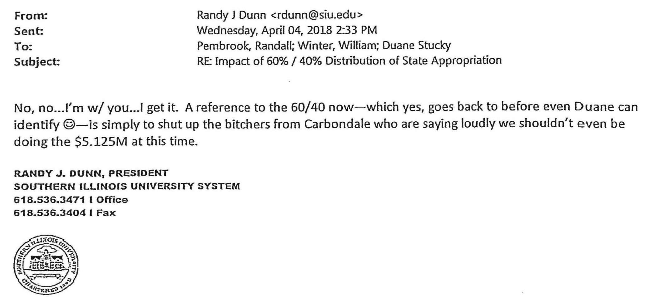 Dunn Email